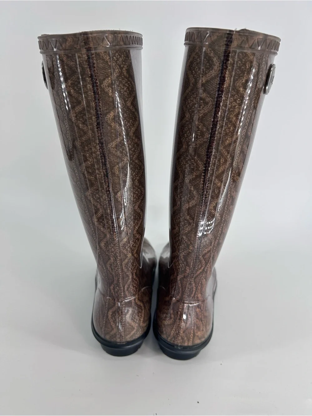 UGG Women's Cable Knit Tall Rain Boots Size 6